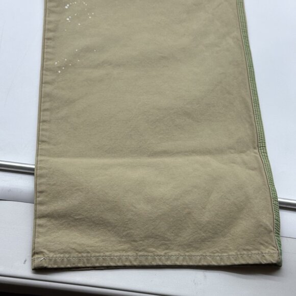 Hudson Luca Wide Leg Carpenter Size 42 Beige Paint Splatter Baggy Work Jeans NWT - Picture 4 of 16